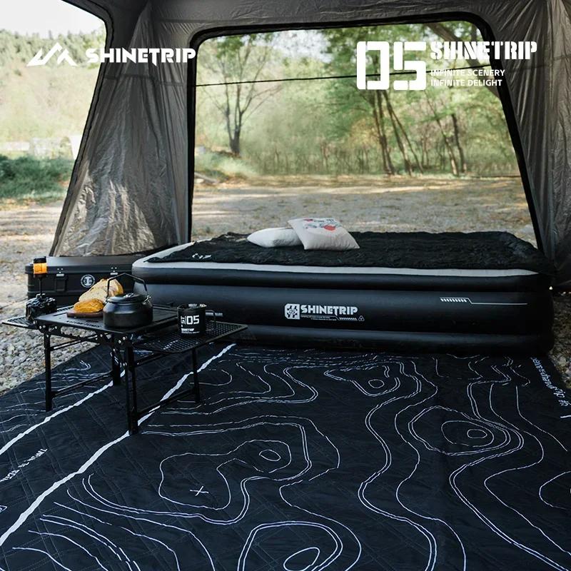 Shinetrip 2*2m Eco-friendly Beach Picnic Foldable Camping Patio Recycled Waterproof PE Cotton Outdoor Mat