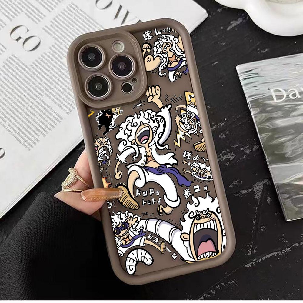 One P-Piece Luffy Gear 5 Phone Case For VIVO Y400 Y03 Y17S Y19S Y20 Y21 Y22S Y28 Y35 Y36 Y38 Y39 Y51 Y72 Y75 Y76 Y77 Y100 Shell
