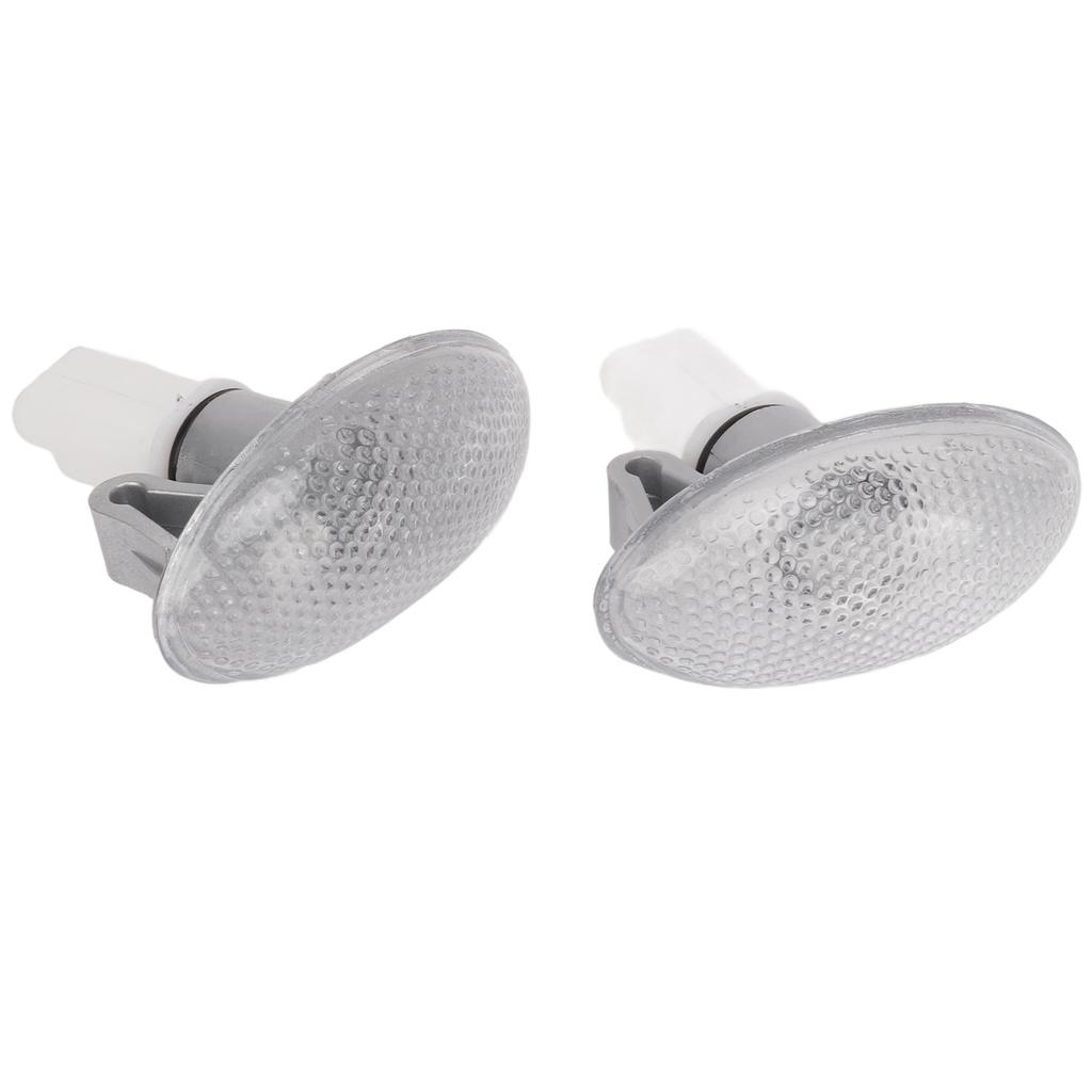 2PCS LED Side Indicator Repeater Light 632574 Side Marker Lamp Set Replacement for Peugeot 206 607