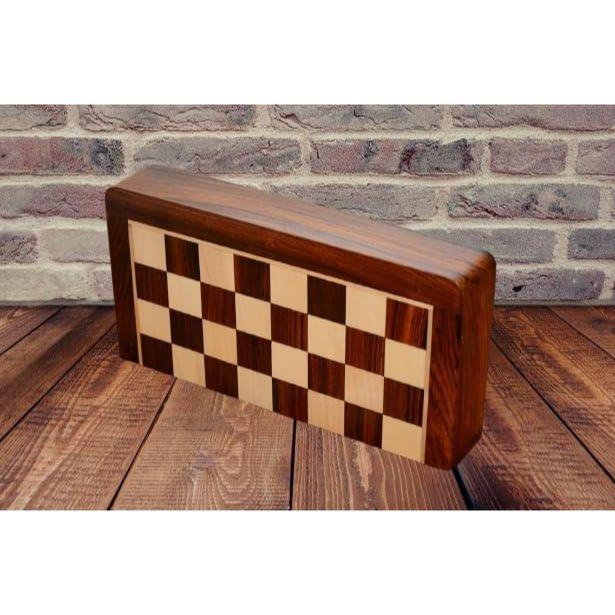 Деревянный складной магнитный шахматный набор ручной работы с магнитными фигурами и дополнительными ферзями для 2 игроков, детей и взрослых