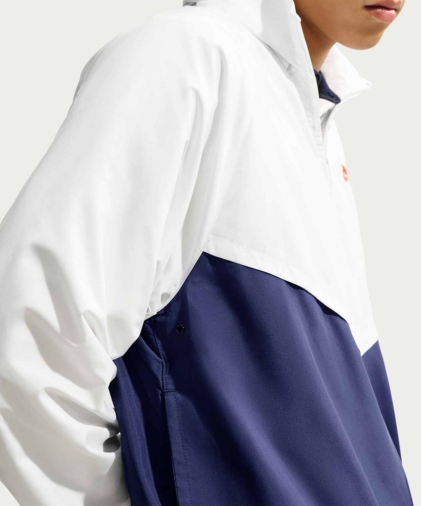 Nike Легкая куртка Windrunner с полумолнией M - Summit White:Голубая пустота:Светло-малиновый / If3391-121