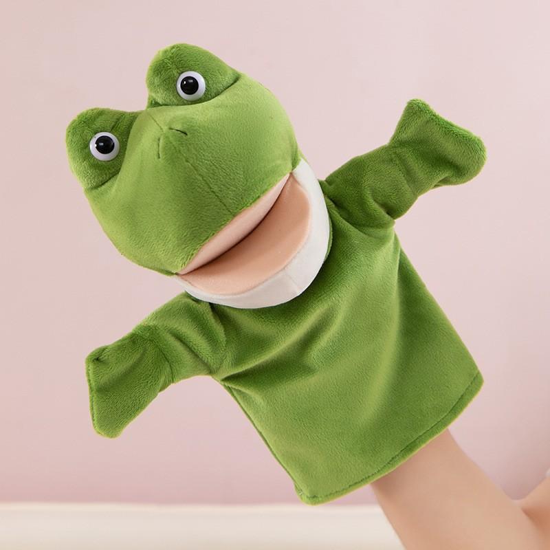 Нетоксичные Плюшевые Игрушки Животные Ручные Пальчиковые Куклы-Сказочники Милые Куклы Образовательные Игрушки для Малышей Лев Слон Заяц Обезьяна Подарки для Детей