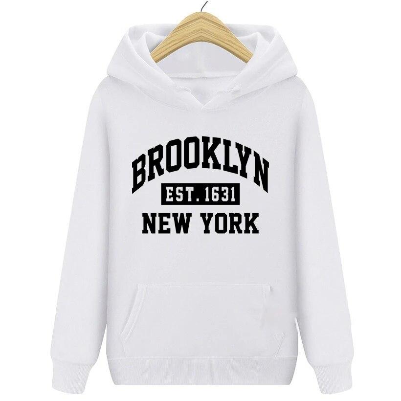 Brooklyn Letter Print Hoodie Unisex Fashion Coat Brooklyn Hoodies Child Tracksuit Kid Hip Hop Girl Hoodie Women Sweatshirt New York