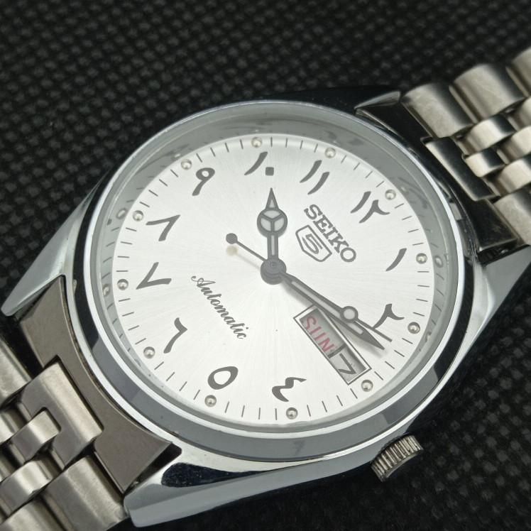 REFURBISHED VINTAGE SEIKO 5 AUTOMATIC 6309A JAPAN MENS ARABIC WATCH A318860-9 Seiko-a318860-1