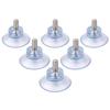10Pcs Bathroom Transparent Kitchen Holder Rails Nut Suckers Wall Hook Suction Cup Screw Wall Rack