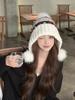 New versatile knitted hat children's autumn and winter sweet warm pile hat fashion wool hat