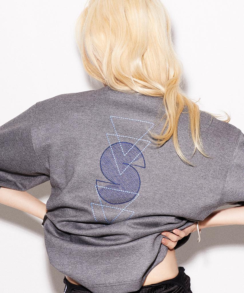 SSQR Triangle Line Shorts Sleeve H/Ron_Gray