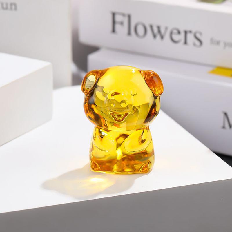 Кристалл Мини Двенадцать Зодиакальных Украшений Милая Маленькая Модель Животного Мышь Бык Тигр Кролик Дракон Змея Настольный Декор Домашний Декор Подарки