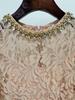 Spring/Summer 2025 European & American Star Fashion Beaded Diamond Long Sleeve Slim Lace Dress