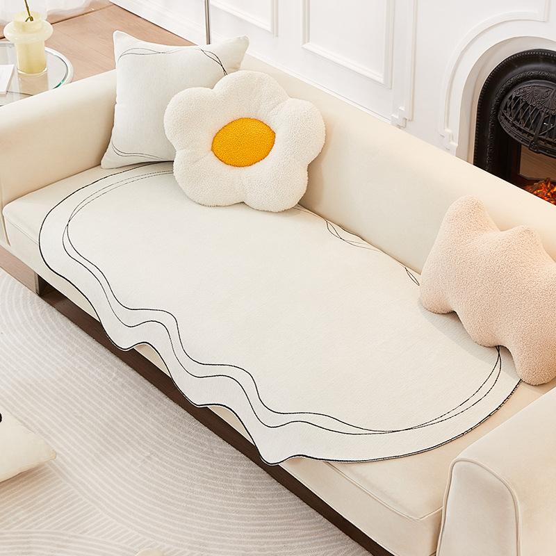 Диванная подушка специальной формы Four Seasons Universal Irregular Straight Row Tofu Block Диванная подушка Нескользящий Чехол для дивана Полотенце