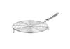 TreegoArt Stainless Steel Round Roasting Net Roaster Wire Papad Jali, Roti Jali With Chimta For Kitchen - Pack Of 2