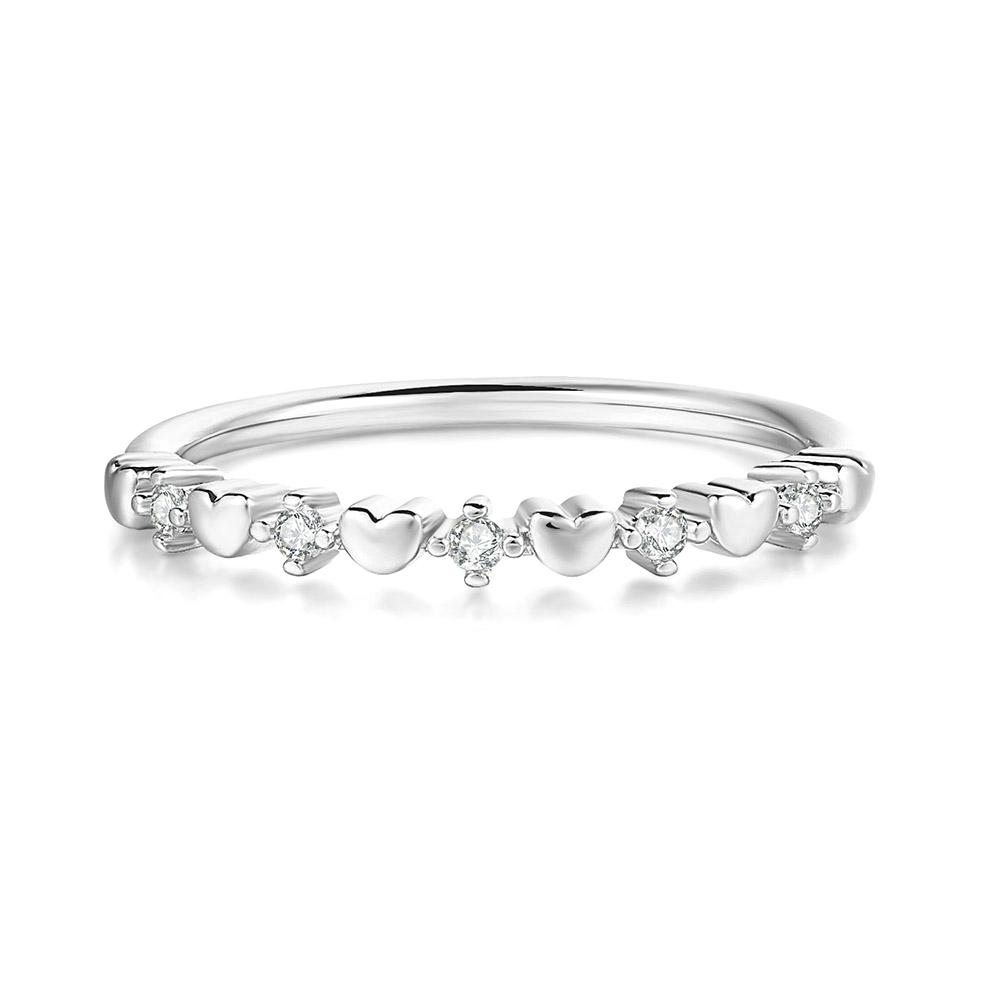 ZHOUYANG Dainty Ring For Women Delicate Thin Love Cute Light Yellow Gold Color CZ Midi Ring Fashion Jewelry Gift For Girls R901