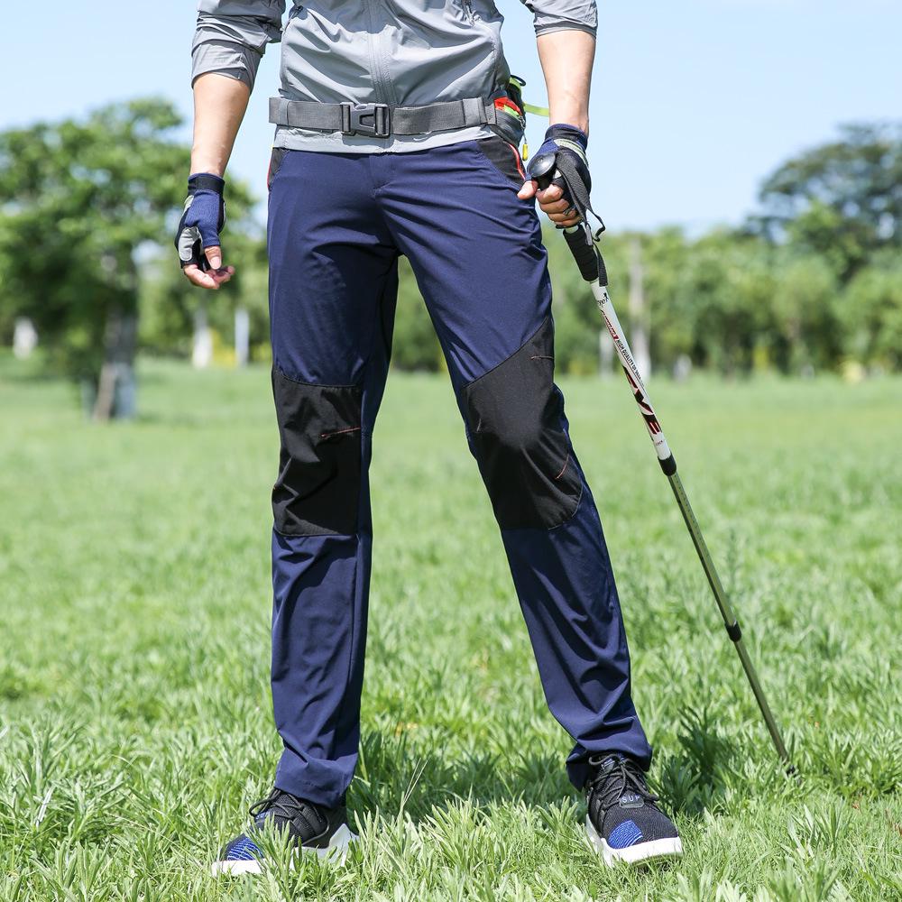 Мужские быстросохнущие ветрозащитные брюки для хайкинга - Тонкие, эластичные, дышащие, с защитой от солнца, больших размеров для занятий спортом на открытом воздухе и альпинизма.