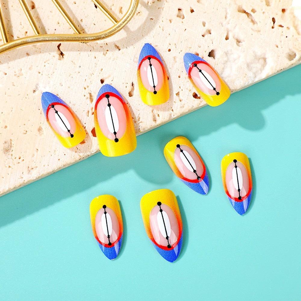 The Year Of The Loong Series 3D Long Fake Nails Wearable Manicure Press on Nails Nail Tips  Girl