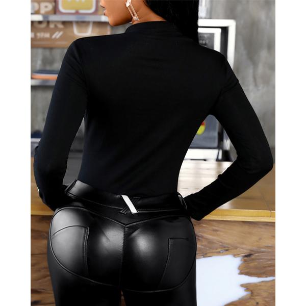 Женская блузка Femme с узором бабочки, топы с длинными рукавами и шипами, большие размеры