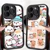 Милый чехол для телефона Bubu Dudu для iPhone 17 16 15 14 13 12 11 Air Plus Pro Max Мягкая задняя крышка