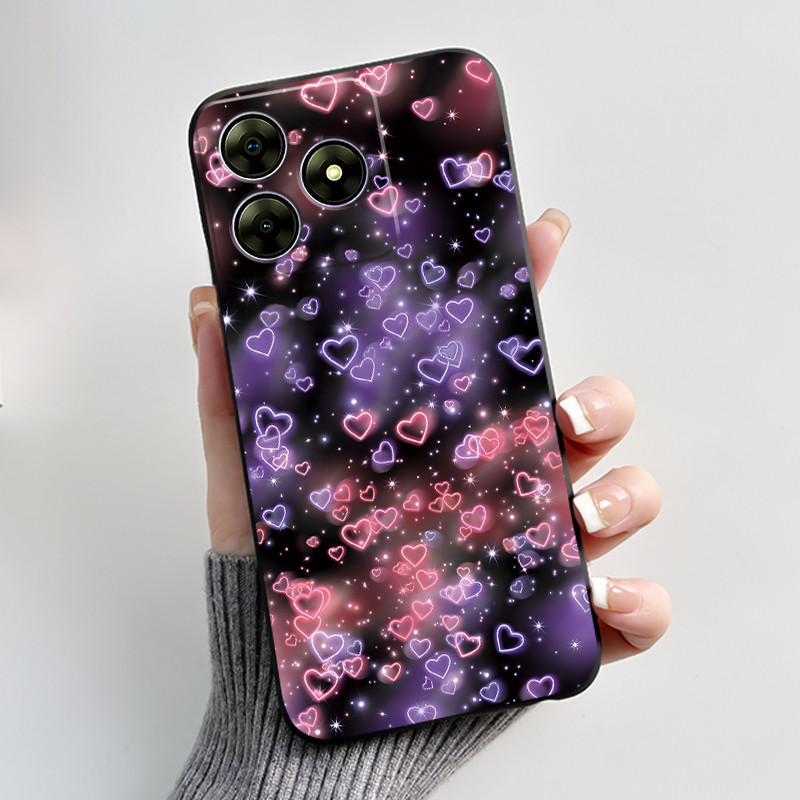 For Blackview Wave 8C 6.56" Wave 8 Black View Wave8C Wave8 Back TPU Soft Silicone Phone Case Luxury Cute Love Rabbit Funny Cover
