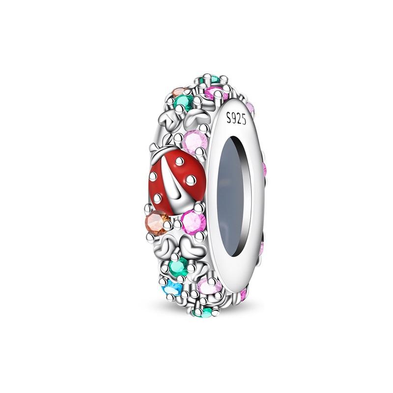 Новый Медно-розовый Семейный Шарм Кролик Бабочка Сердце Серьга Бусина Подвеска Подходит для Оригинального Браслета Ожерелья DIY Ювелирные Изделия