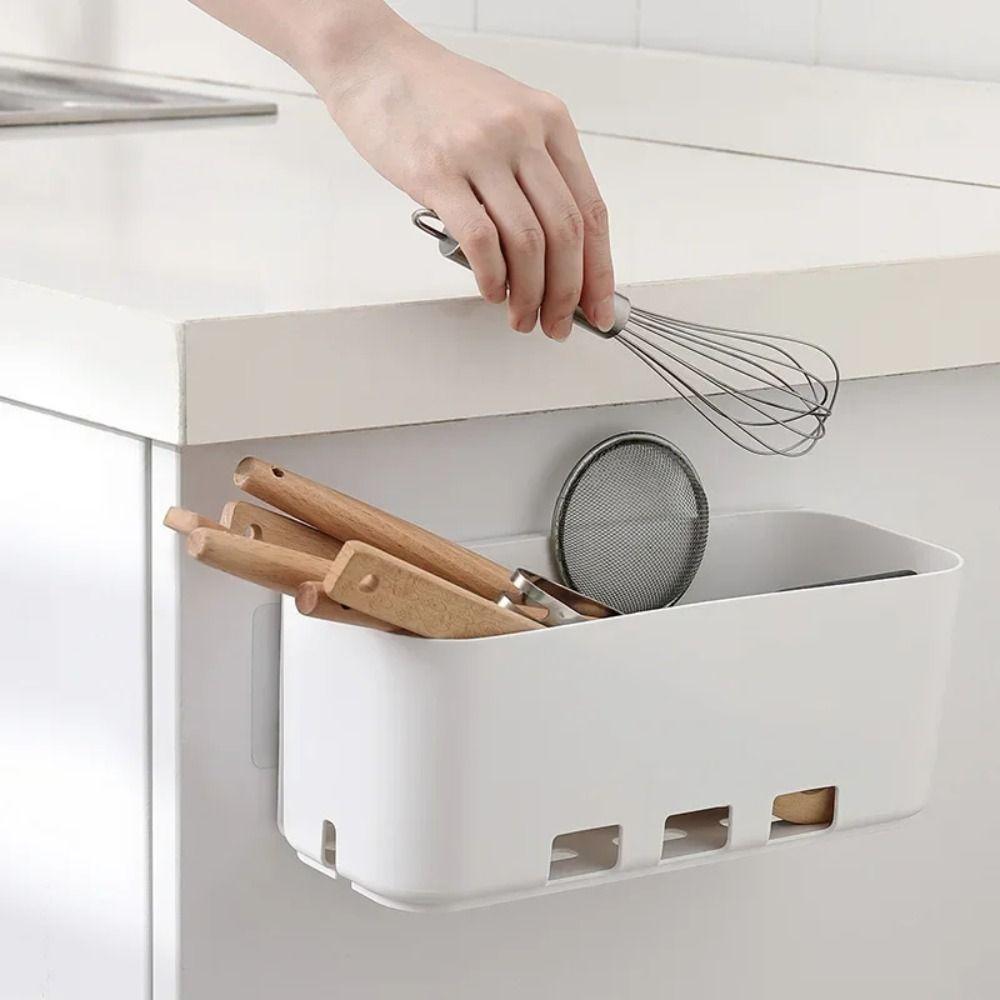Wall-mounted Hanging Storage Basket Cabinet Storage Sink Organizer  Kitchen Bathroom