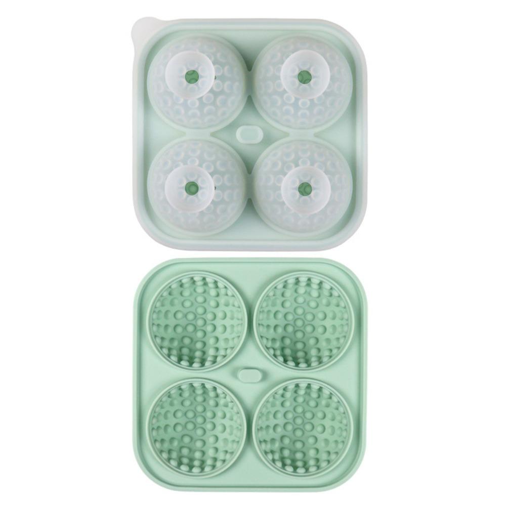 4 Compartments Ice Cube Tray Silicone Sphere Ice Mold DIY Chocolate Mold  Summer
