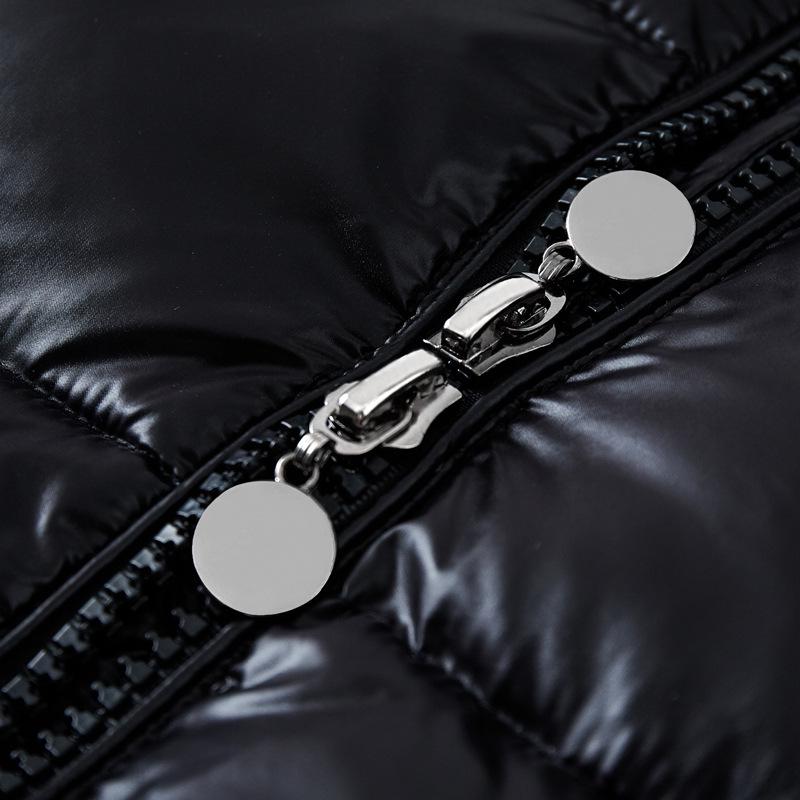 Мужская модная блестящая пуховая куртка - Новая модель, утолщенное короткое пальто