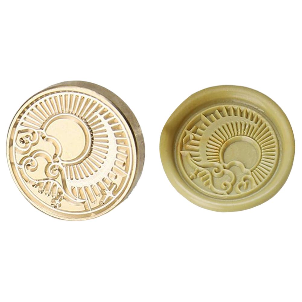 Uk* Серия Star Moon Штамп Голова Пригласительный Конверт Эмаль Восковая Голова для Свадьбы