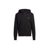 Embroidered Logo Zip Hoodie Men Jackets Black HN8978