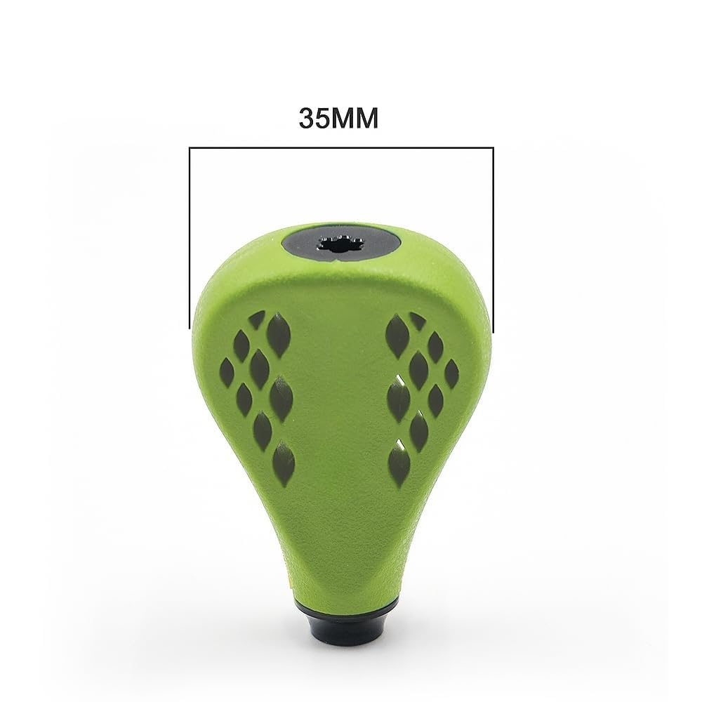 JINOHNAMILL TPE Flat Reel Power Knob 35mm TPE35 Green for Shimano NASHI FC 1000-5000