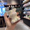 Cute Bear Stainless Steel Fruit Fork Set with Wooden Jar