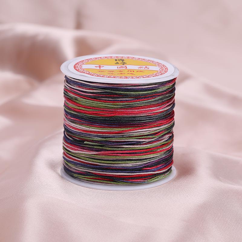 Цветной градиентный шнур для браслета ручной работы с нефритовым оттенком - 100 м плетеный шнур своими руками для подвесок