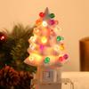 Resin Christmas Tree Night Light US Plug Bedside Lamp Vintage Christmas Mood Light  Bedroom