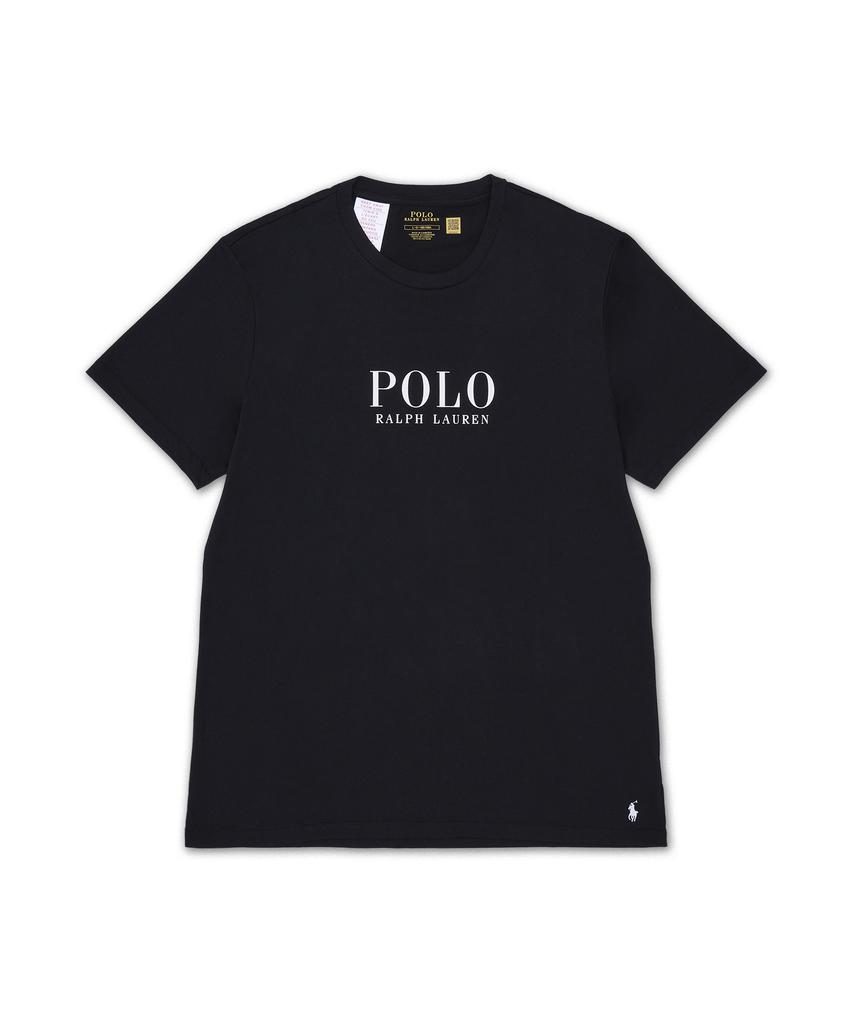 POLO RALPH LAUREN Хлопковая трикотажная рубашка-слип с логотипом - Черная