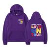 Love On Tour Print Fashion Sweatshirt Hip Hop Casual Tops Oversize Unisex Autumn Winter Fleece Streetwear Tops