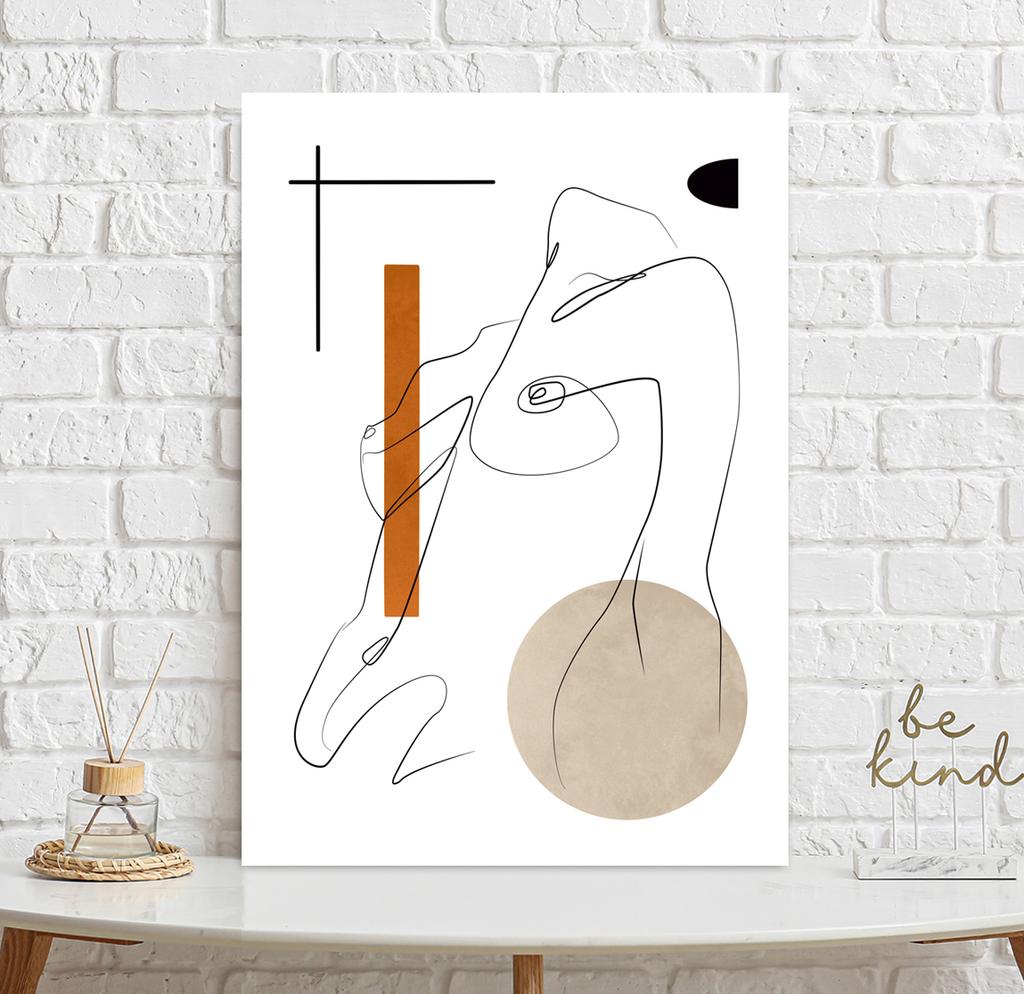 Постер портрет в стиле бохо тело