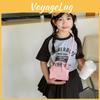 Fashionable Korean Style Mini Shoulder Bag For Kids In Trendy Solid Colors