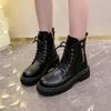 British Style Platform Martin Boots Short Boots In Stock 2025 Autumn New Fashionable Versatile Not Tired Feet Leather Boots