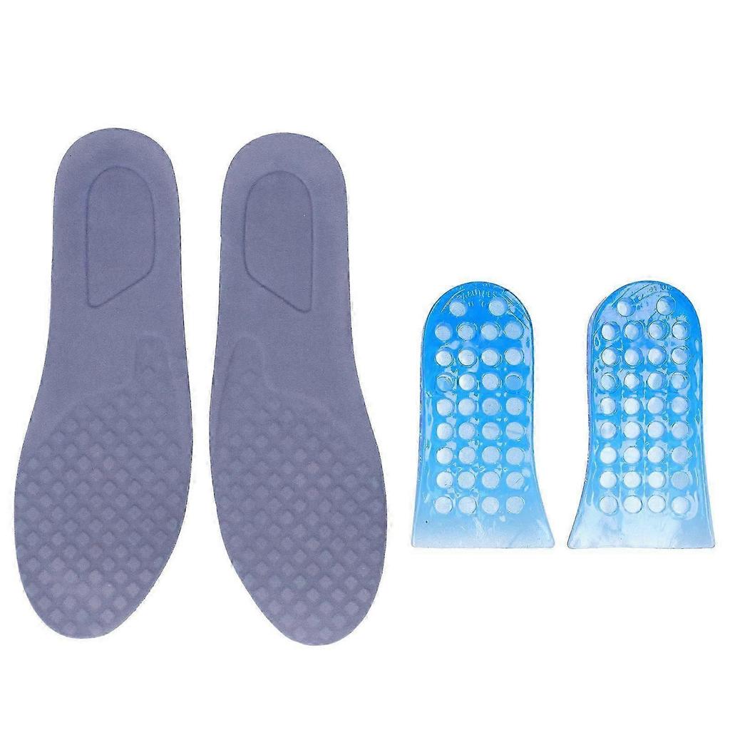 Heightening Insole Shock Absorption 5cm Height Increase Insole Elastic Shoe Lift Insert Cushionl39-43_fusmg