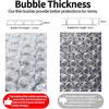 2 Pack-12 inchx100ft Total Small Bubble Cushioning Wrap Bubble Wrap for Extra Protection Packaging Mailers, Nylon Wrap Rolls Moving Cushioning