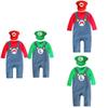 Super Mario Cartoon Cotton Onesie For Babies Cosplay Outfit For Boys And Girls