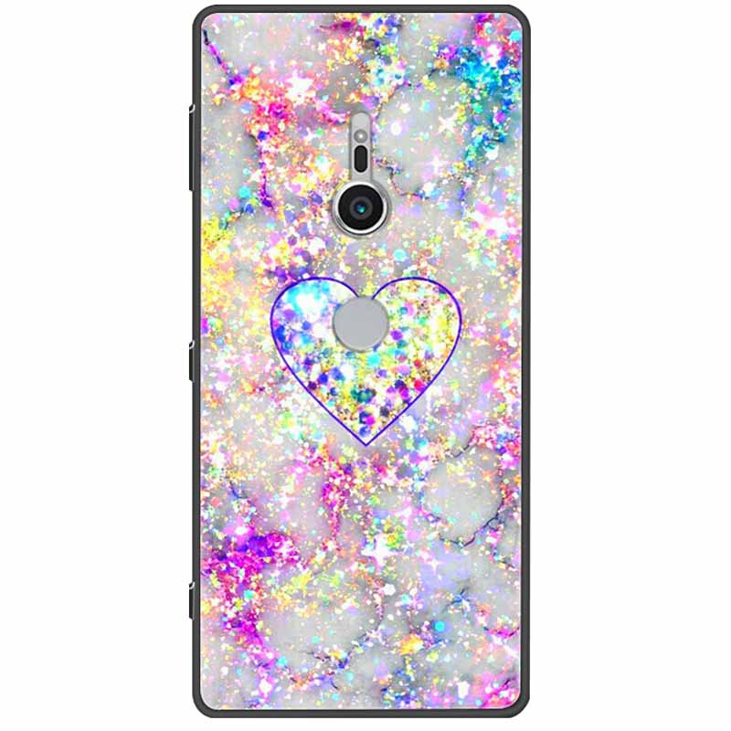 Милый чехол-заглушка для Sony Xperia XZ3 XZ2 XZ1 XA2 XA1 Ultra Plus Compact Premium Чехол Черный Силикон ТПУ Бампер Ударопрочный Capa
