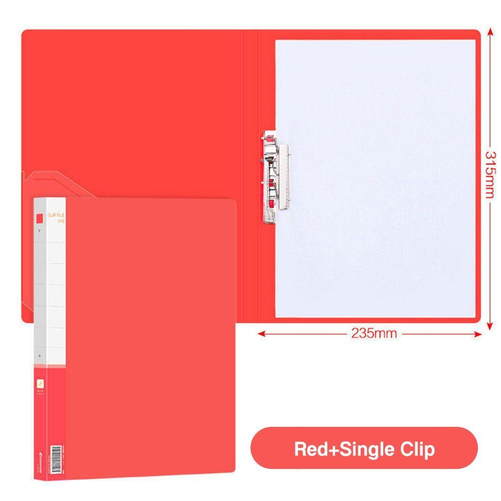 PP Document Bag Single Clip/Double Clips Archives Binder Simple File Bag Student Gift