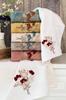 Miha Embroidered 6 Pcs In Set Bamboo Hand and Face Towel 50x90 Cm