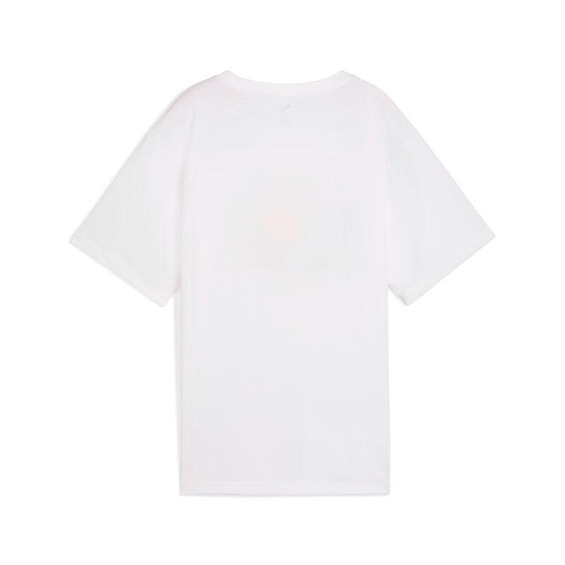 Puma Graphics Relaxed Fruity Letter Casual Short Sleeve T-Shirt Women T-Shirts White 687711-02