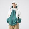 Color Matching Jacket Loose Contrasting Color Splicing Trend Casual Outdoor Windproof Jacket Hooded Jacket New In Spring and Autumn