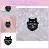 Unique Creative Black Cat Cartoon Enamel Pin Badge For Stylish Clothing Accessories