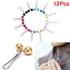 12Pcs Pearl Scarf Brooch Pin Headscarf Shawl Scarf Lady Muslim Scarf Hijab Clips