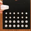 Minimalist Style Artificial Zircon Earrings Be of Different Sizes 12 Pairs of Stud Earrings Fashionable Jewelry for Women Girls