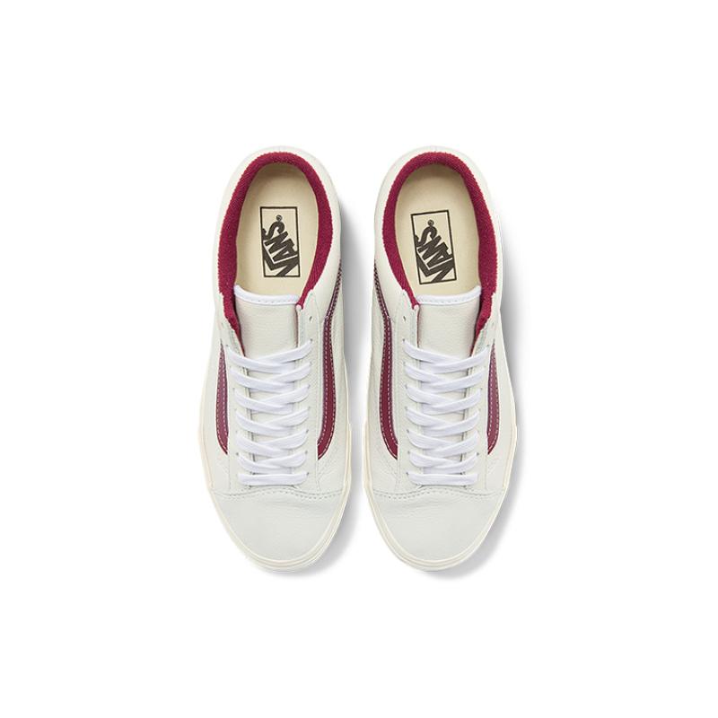 Vans Unisex Style 36 Low Top Sneakers White/Red Vans VN0A54F676N