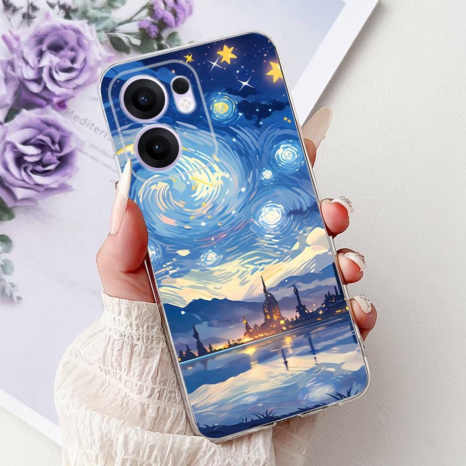 Чехол для Oppo Reno 13F 4G Reno13 Pro Новый модный окрашенный чехол Мягкие силиконовые чехлы для телефона Для Oppo Reno 13 Pro Reno13 F 5G Fundas