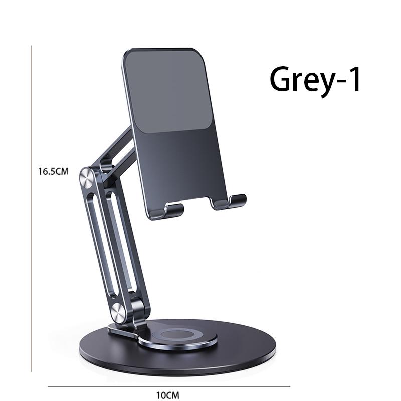 360° Metal Desk Mobile KutumyQC Phone Holder Stand For iPhone iPad Xiaomi Adjustable Desktop Tablet Holder Cell Phone Stand